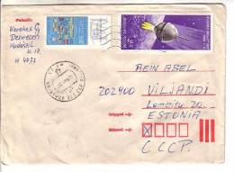 GOOD HUNGARY Postal Cover To ESTONIA 1986 - Good Stamped: Budapest ; Space - Brieven En Documenten