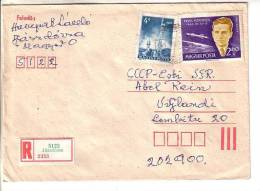 GOOD HUNGARY " REGISTERED " Postal Cover To ESTONIA 1981 - Good Stamped: Tower ; Space - Brieven En Documenten