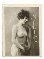 CHROMO CIGARETTES MELIA ALGER PIN UP  : "Femme Nue" - Seins Nus - Melia