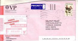 GOOD FINLAND Postal Cover 2012 - Good Stamped: Flowers - Storia Postale