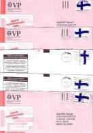 5 X GOOD FINLAND Postal Covers 2012 - Good Stamped: Flag 2011 - Storia Postale