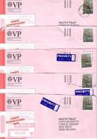 5 GOOD FINLAND Postal Covers 2012 - Good Stamped: Flowers 2010 - Covers & Documents