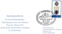 Germany(Berlin)- Stamp Card With Trossschiff "Luneburg" [Eckernforde 30.6.1979] Maritime Postmark - Other & Unclassified