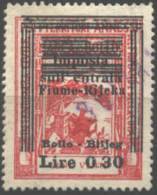 FIUME - RIJEKA  - MARCHE DA BOLLO - OVPT.FIUMANO E CUPA - 0,30 Lire - CAMPANEL RAB - 1946 - Steuermarken