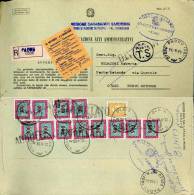 STORIA POSTALE SEGNATASSE AFFRANCATURA 10.900 L 1993 PADRU X PORTOROTON  SASSARI - Strafport