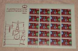 Liechtenstein   414  Europa CEPT ** MNH Bogen   #XL419 - Blokken