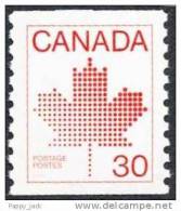 Canada Red Maple Leaf Coil Single 1982 Sc. # 950 MNH - Coil Stamps