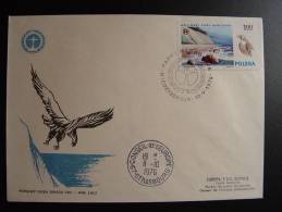 OISEAU BIRD VOGEL PARK NARODOWY 1976 FDC CONSEIL DE L´EUROPE CEPT EUROPA PARLAMENT - Lettres & Documents