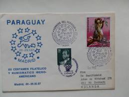 30/998    LETTRE  PARAGUAY - Nager
