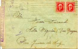 Carta De Barcelona A Francia 1937 Censura. Llegada Ver 2 Scan - Marques De Censures Républicaines