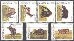 AFRICA - ANGOLA - TIERE - SCHIMPANSEN - HIENA - **MNH -1984. - Schimpansen