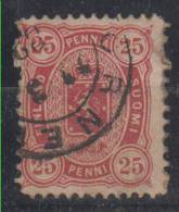 Finland 25 Penni Mi#17Da Perforation 12 1/2:11 1875 USED - Usados