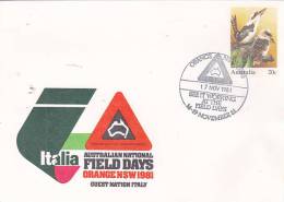 Australia 1982 National Field Days,Italia,  Souvenir Cover - Brieven En Documenten