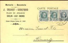 Briefkaart - Carte Lettre - Mercerie Bonneterie Druart - Godefroid - Ghlin Lez Mons 1926 - Autres & Non Classés