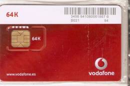 TARJETA GSM DE VODAFONE 64K  (B021)  (NUEVA-MINT) EN BLISTER - Vodafone