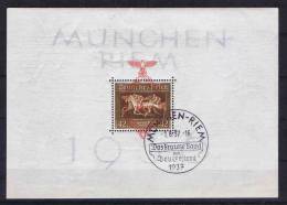 Deutschland: Dt. Reich.  Block 10 Cancelled München 1-aug-1937 Ersttag Stempel Firstday Cancel - Blocs