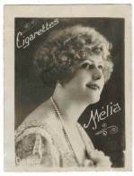 CHROMO CIGARETTES MELIA  ALGER FEMMES PIN UP: "Portrait De Femme" - Collier De Perles - Melia