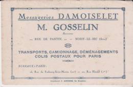 Buvard Messagerie Damoiselet Gosselin - Transport