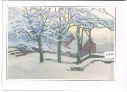 Postogram 84/013 Donnay / Jardin Sous La Neige - Cadre Gris - Postogram