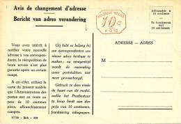 137/20 - Entier Formulaire De Changement D´Adresse No 4  - Etat NEUF - Avis Changement Adresse