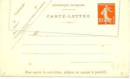 LSAU7 - CL SEMEUSE CAMEE 10c DATE 911 VARIETE DE PIQUAGE - Letter Cards