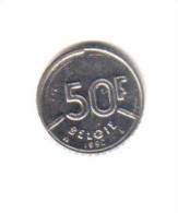 BELGIUM    50  FRANCS  1990  (KM# 169) - 50 Francs