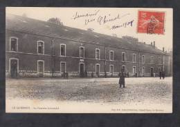 CPA - LE QUESNOY - La Caserne Lowendal - 1908 - Imprimerie Librairie Lesnes Dutrieux , Grand Place - Le Quesnoy