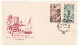 CZECHOSLOVAKIA - Year 1958. Praha, Prague. Ministerial Conference. Commemorative Seal. FDC - Lettres & Documents