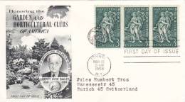 Garden And Horticultural Clubs Of América - First Day Off Issue - 15 Mar 1958 - 1951-1960