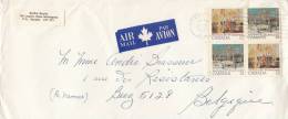 Canada 2x 632 à 633 Bloc De 4 Se Tenant Obl. Sur Lettre - Cartas & Documentos
