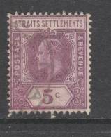 Yvert 124 Oblitéré - Straits Settlements