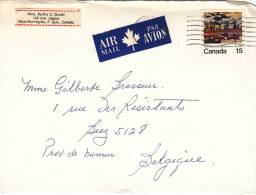 Canada N° 500 Obl. Sur Lettre - Covers & Documents