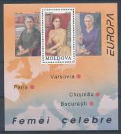 Europa CEPT 1996, Moldova Block 9 SS, MNH** - 1996