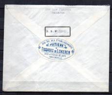 Albert 1er, Union Minière, Tissage, N° 197-213 - Covers & Documents