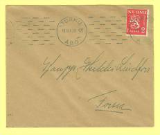 Finland Cover - 1938 Postmark - Briefe U. Dokumente