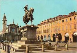 Turino-place St Charles--monument à Emmanuel Philibert- Cpsm - Otros Monumentos Y Edificios