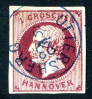 GS-37)  Hannover 1859  Mi.# 14d  Used Cat. (110.-euros) - Hanover