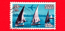 EGITTO - Usato - 1978 - Luoghi Di Interesse, Simboli E Opere D'arte - Imbarcazioni - Sail Boats On The Nile - 140 M - Luftpost