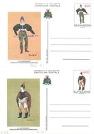 INTERI POSTALI SERIE BALESTRIERI 30° ANNIVERSARIO FONDAZIONE 1986 - L. 450 - CAT. FILAGRANO "C64 - C65" - NUOVI ** - Ganzsachen