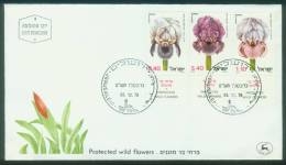Israel  1978  Naturschutz - Schwertlilien  (1 FDC  Kpl. )  Mi: 782-84 (1,40 EUR) - Storia Postale