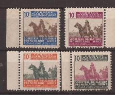 MABE32CH-L2630.Maroc.Marocco. MARRUECOS ESPAÑOL Beneficencia.Franco A Caballo. 1945 (Ed 32/5** )sin Fifasellos.LUJO - Marocco Spagnolo