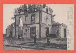 SILLERY --> Guerre De 1914~15~16. La Gare Après Le Terrible Bombardement - Sillery