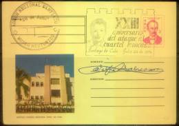 CUBA B2 Cuba 012 Cover Stamped Stationery Moncada Castle - Briefe U. Dokumente