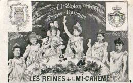 Paris 75  Fêtes De La Mi-Carême 1905   Les Reines D'Italie   A L'Union Franco Italienne - Sets And Collections