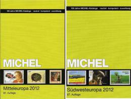 MlCHEL Mittel-/Südwest-Europa 2012/2013 Stamp Katalog Neu 116€ Band 1+2 A CH CSR HU FL Slowakei UNO E F P Monaco Andorra - Enzyklopädien