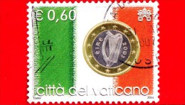 VATICANO - Usato - 2004 - Moneta Europea - Irlanda - 0,60 € - Oblitérés