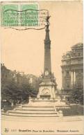 0028.Postal BRUXELLES (belgica) 1922. Place De Brouckere - Covers & Documents