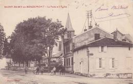 CPA - 51 - SAINT REMY EN BOUZEMONT - La Poste Et L'église - Saint Remy En Bouzemont