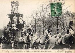 Paris 75  Fêtes  De La Mi-Carême 1914  Le Char De La Reine  Des Reines - Konvolute, Lots, Sammlungen