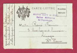 FM - 39/45 -  031212 -  CARTE LETTRE F.M. - HOSPICE MIXTE De DIJON - Salles Militaires - 1940 - Briefe U. Dokumente